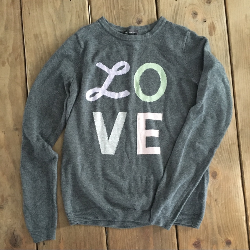 “LOVE” Sweater NY & Co XS